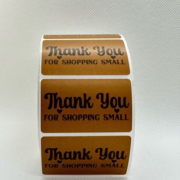 Thank You 2" rectangle Stickers (100) - Picture 10 of 10